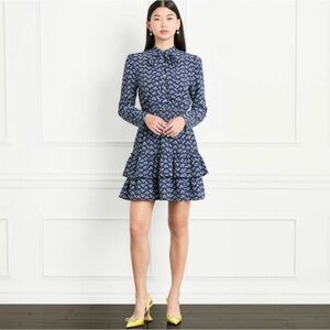 Hill House Talia dress in Posy Navy
